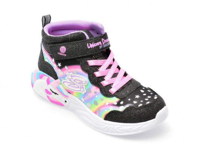 ghete skechers negre unicorn dreams2332l din piele ecologica kzhzl2112yk302332l 0 jpg BebeShoes
